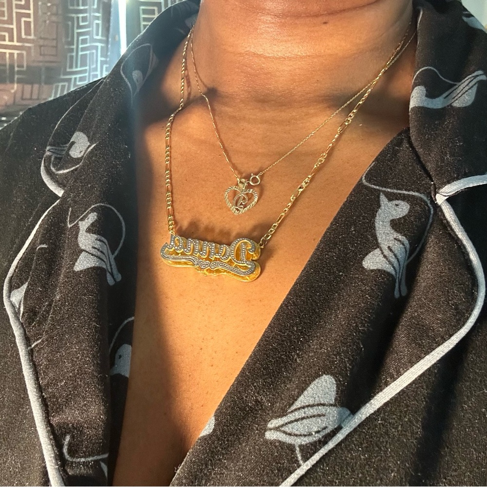 Donna 14k Gold plated Name Necklace